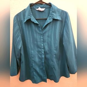 blue green silk long sleeve